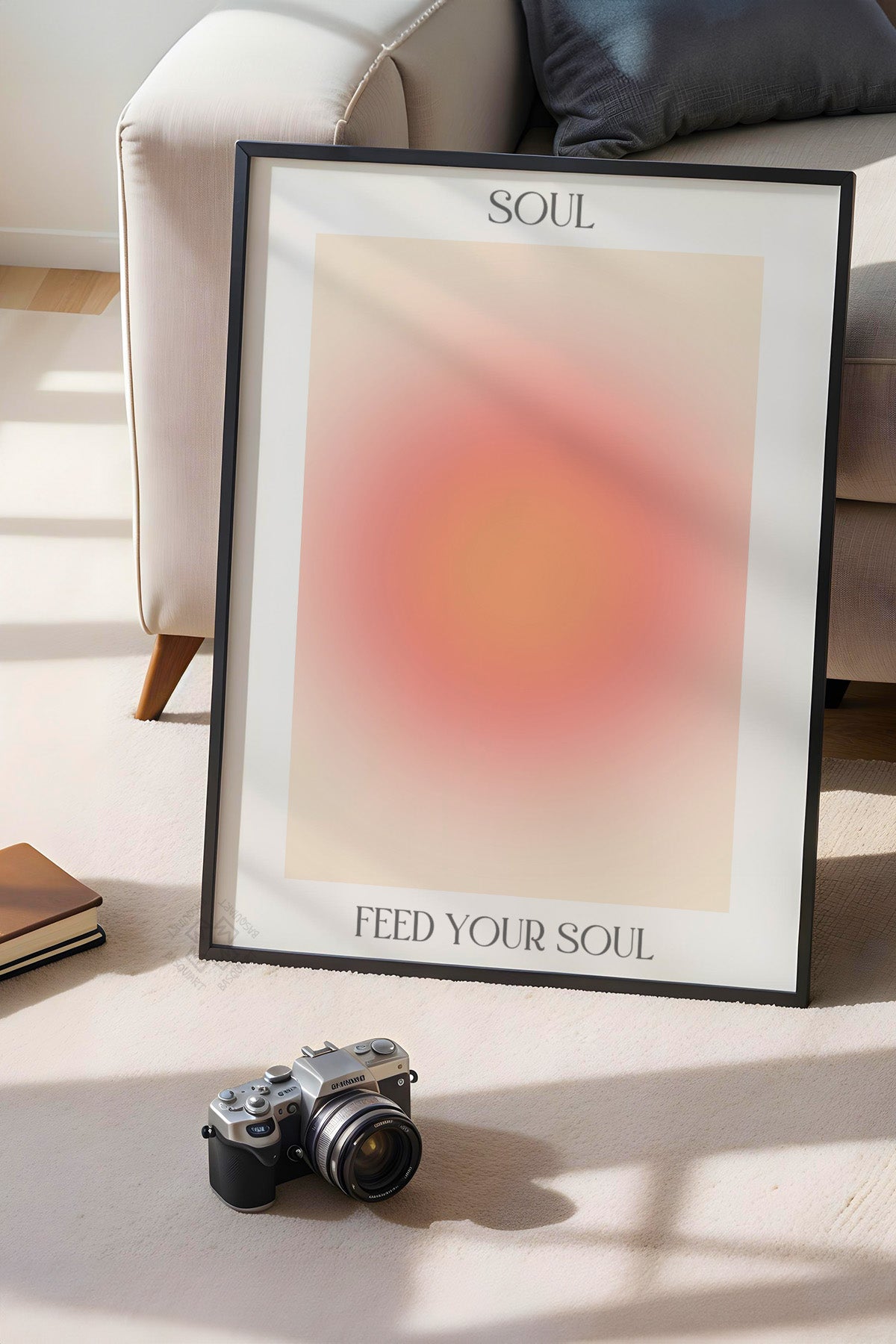 Aura Serisi Siyah Çerçeveli Poster, Tablo No:142
