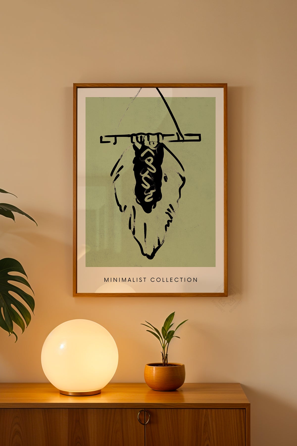 Bohemian Serisi Ahşap Çerçeveli Poster, Tablo No:57