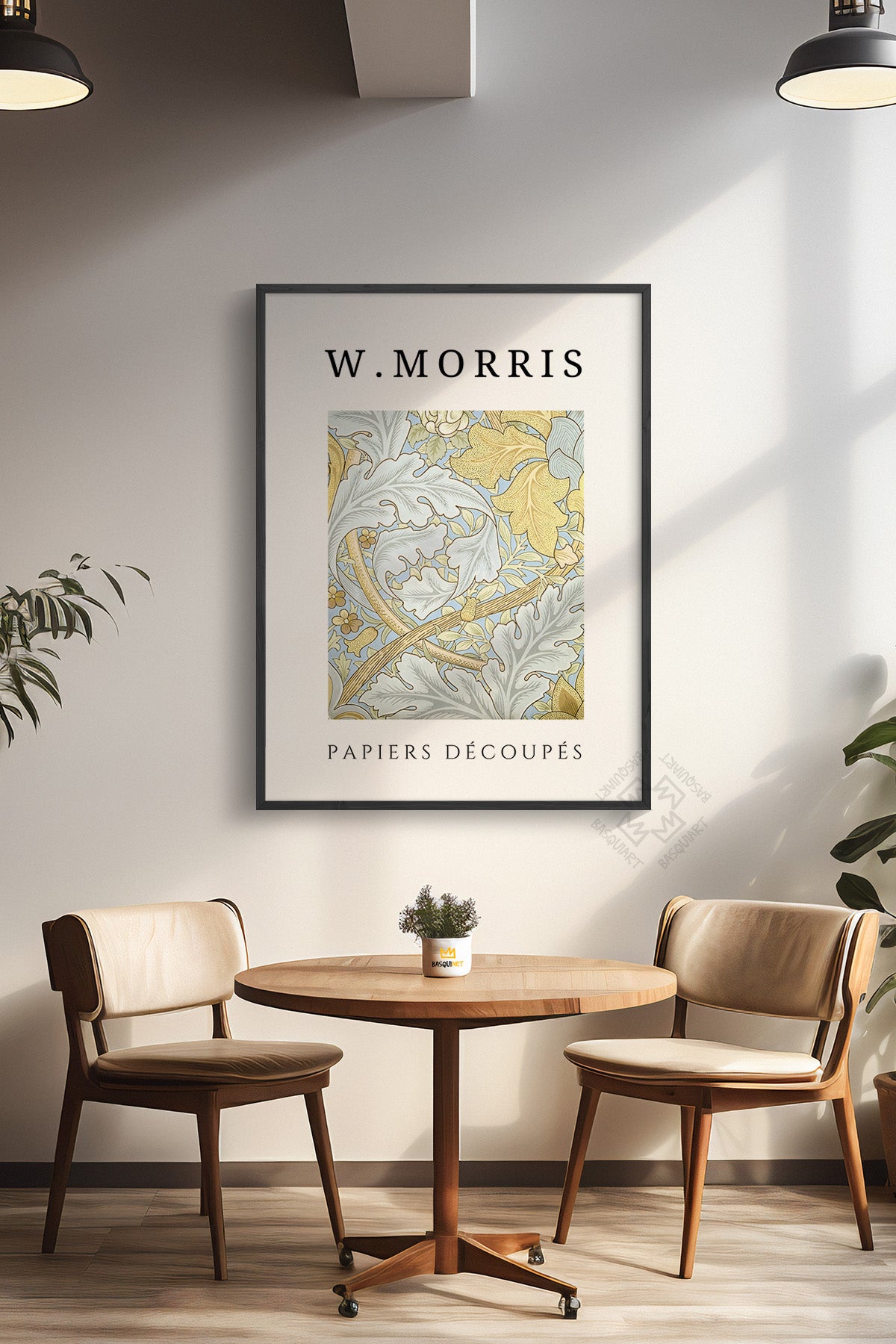 William Morris Serisi Siyah Çerçeveli Poster, Tablo Duvar Dekoru No:10