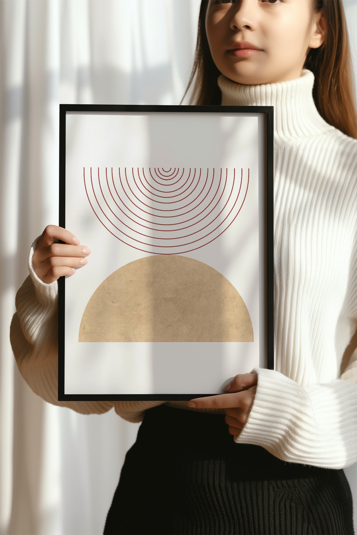 Bohemian Serisi Siyah Çerçeveli Poster, Tablo No:7