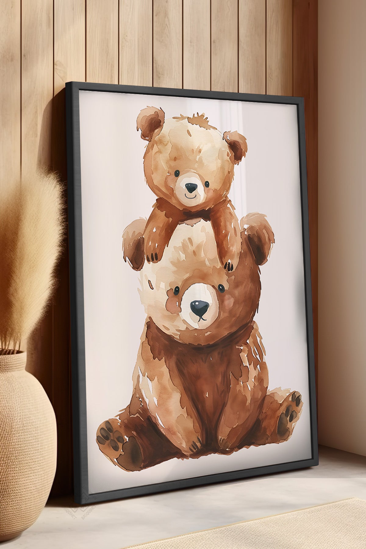 Çocuk Odası, Bebek Odası Siyah Çerçeveli Poster, Tablo No:71