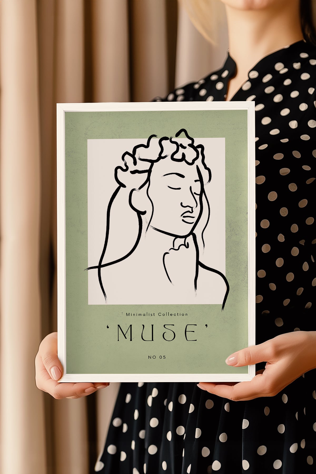 Bohemian Serisi Beyaz Çerçeveli Poster, Tablo No:64