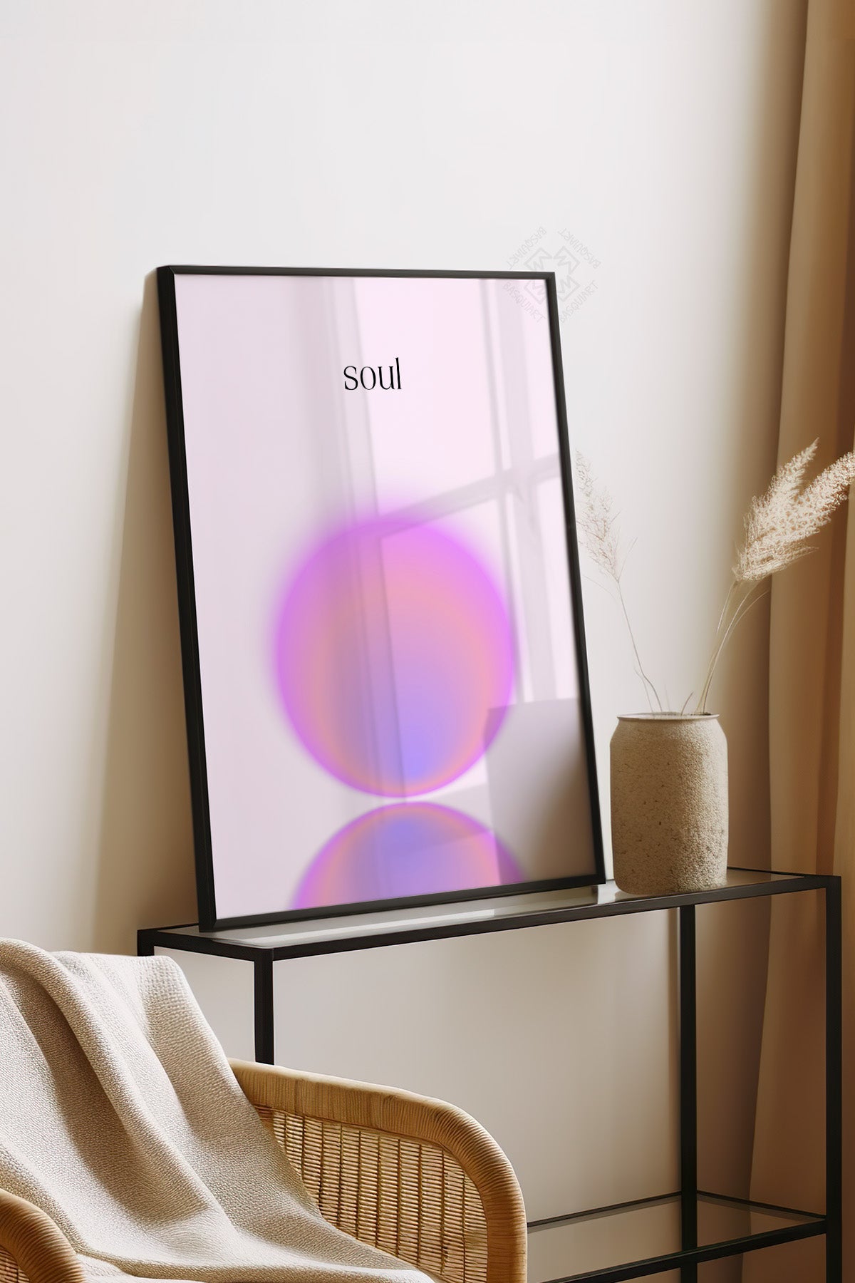 Aura Serisi Siyah Çerçeveli Poster, Tablo No:109