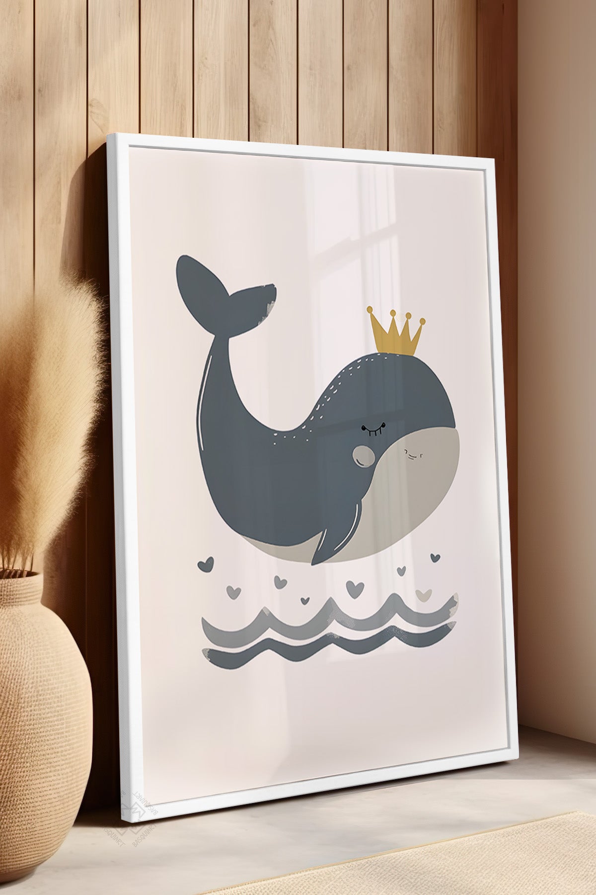 Çocuk Odası, Bebek Odası Beyaz Çerçeveli Poster, Tablo No:51
