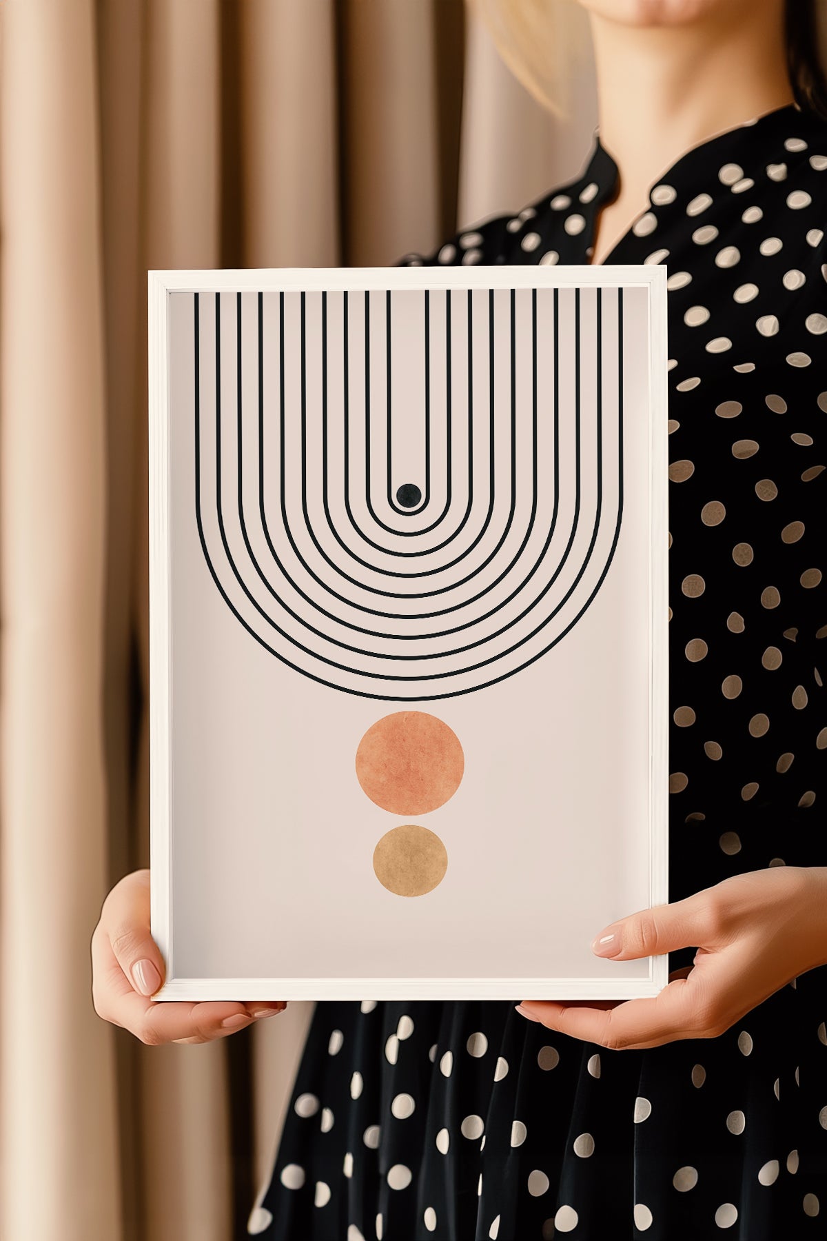 Bohemian Serisi Beyaz Çerçeveli Poster, Tablo No:4