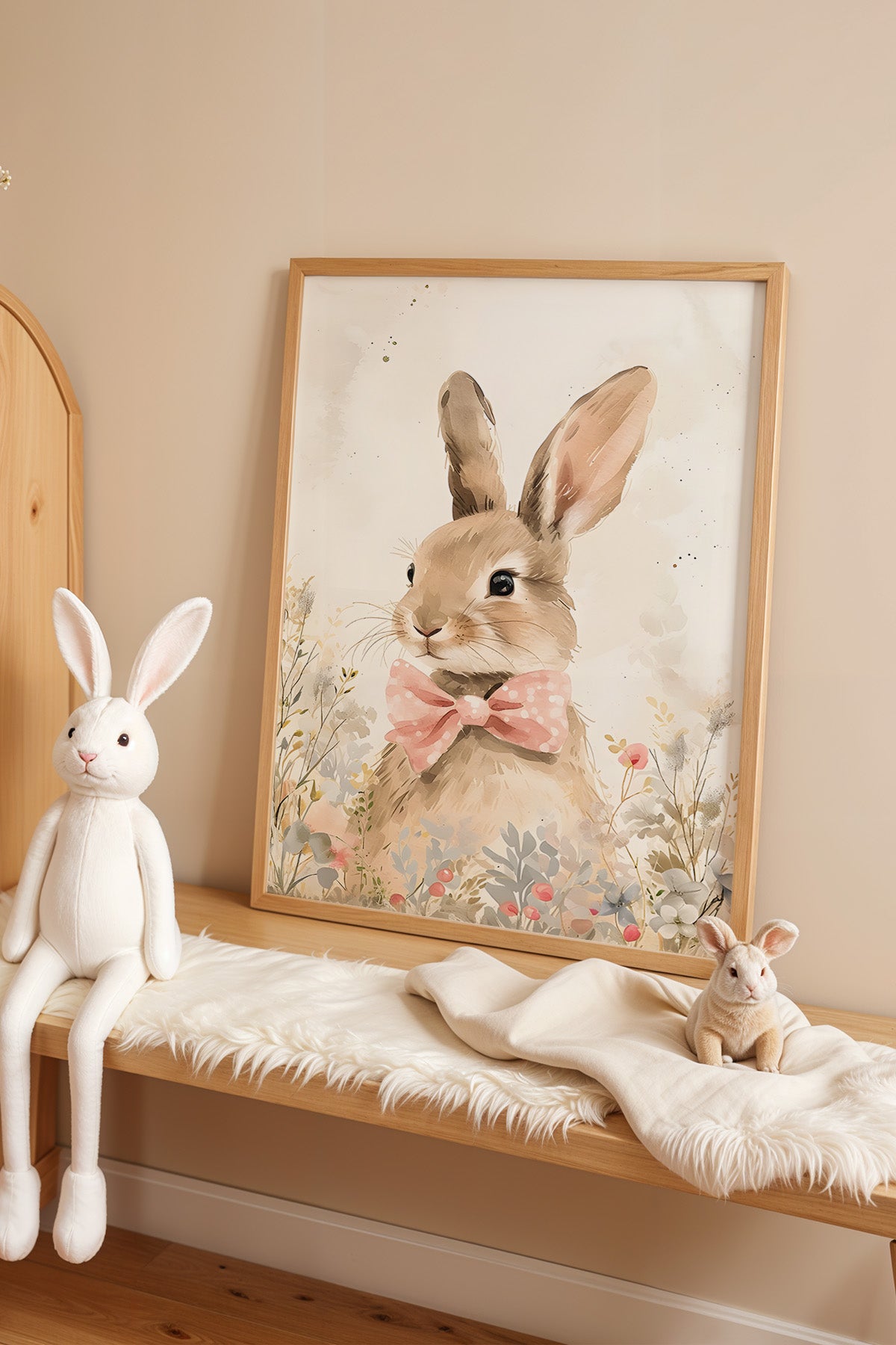 Çocuk Odası, Bebek Odası Ahşap Çerçeveli Poster, Tablo No:92