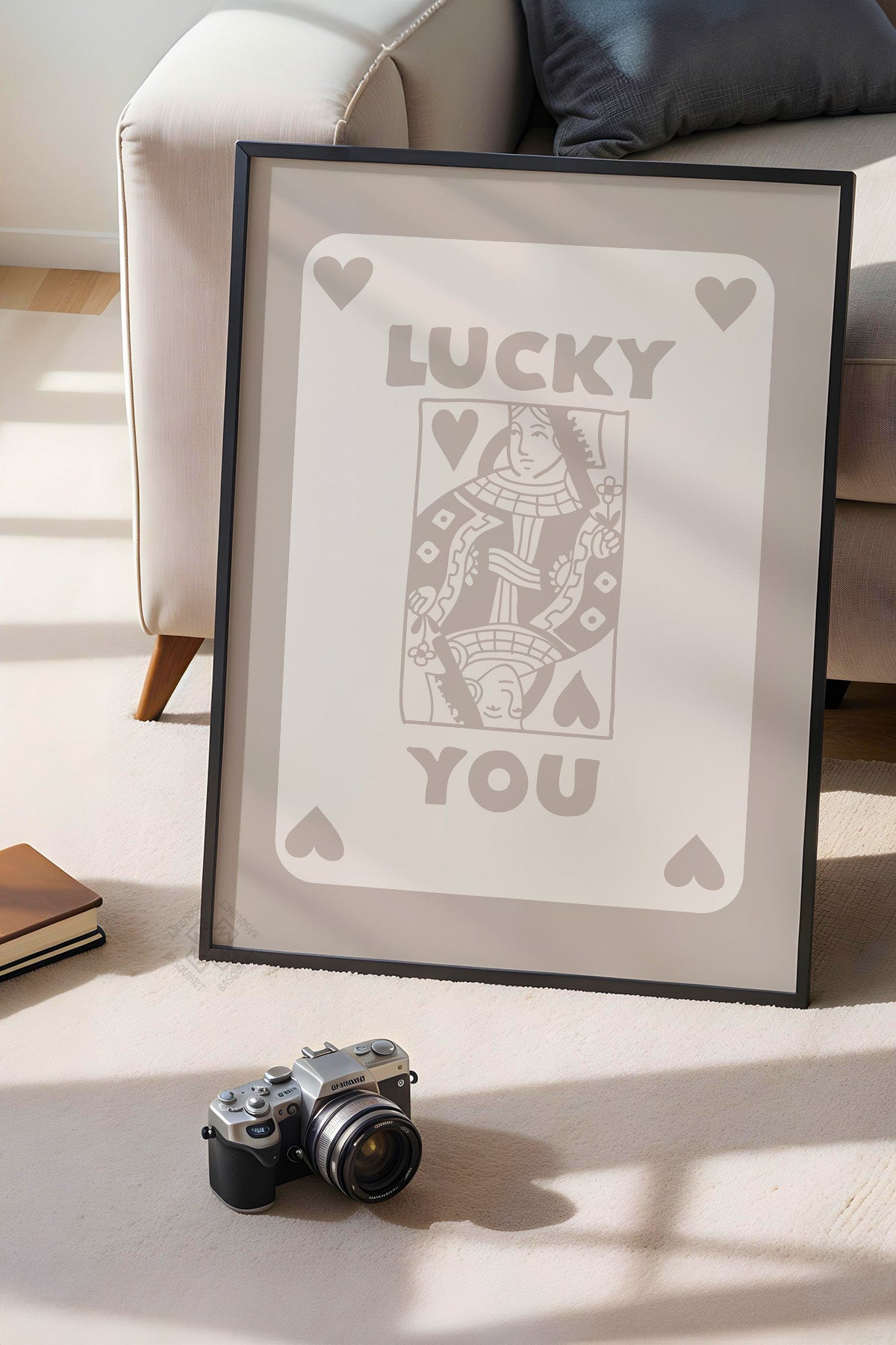 Lucky You Serisi Siyah Çerçeveli Poster, Tablo Duvar Dekoru No:4
