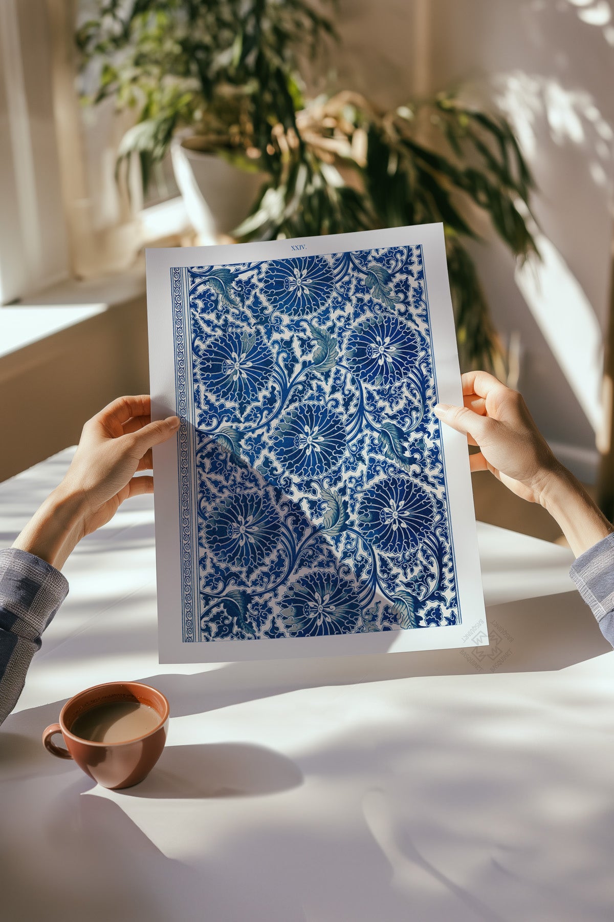 Çini Desenli 4'lü Poster Seti, Duvar Dekoru No:45