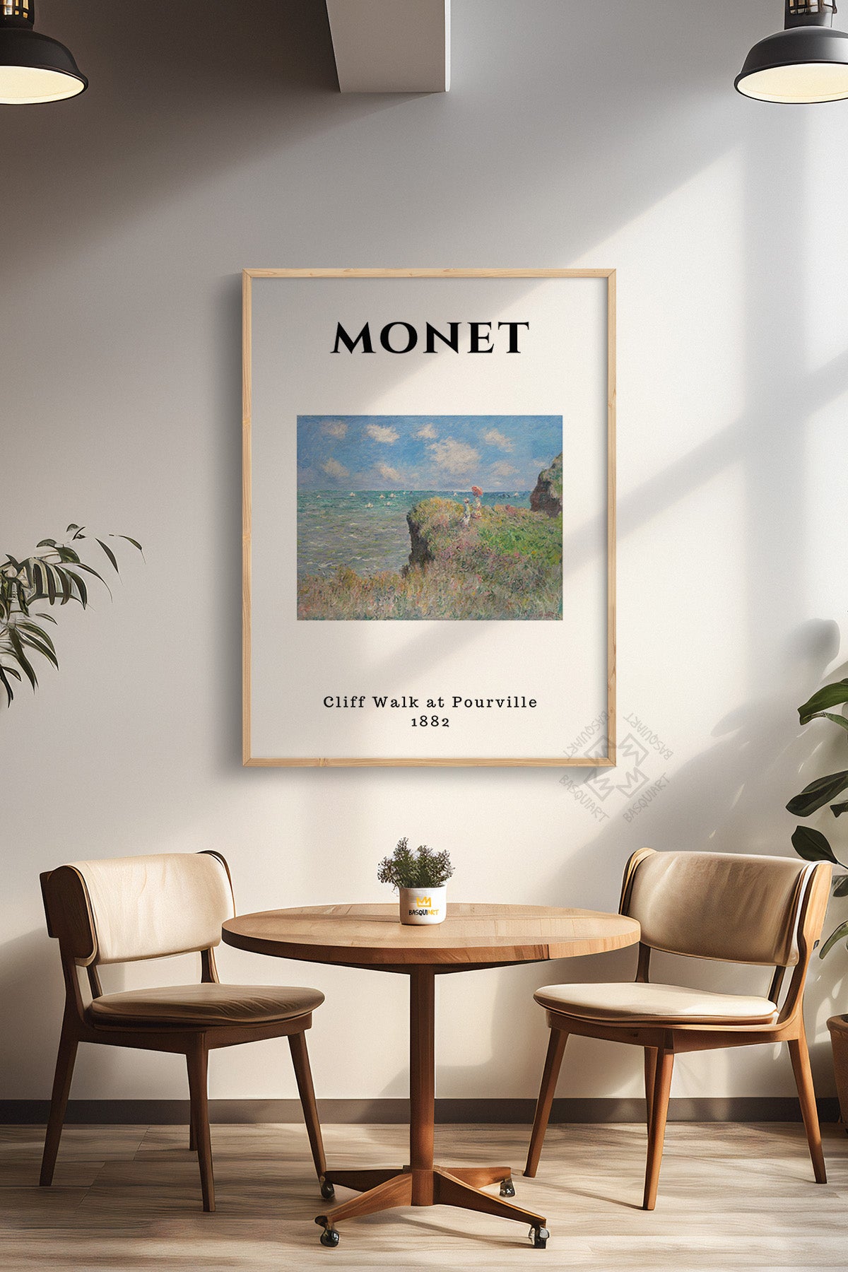 Claude Monet Serisi Ahşap Çerçeveli Poster, Tablo Duvar Dekoru No:5