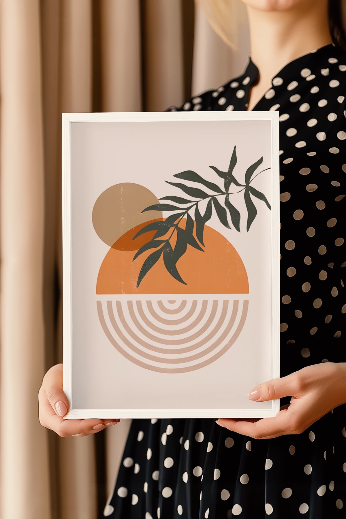 Bohemian Serisi Beyaz Çerçeveli Poster, Tablo No:39