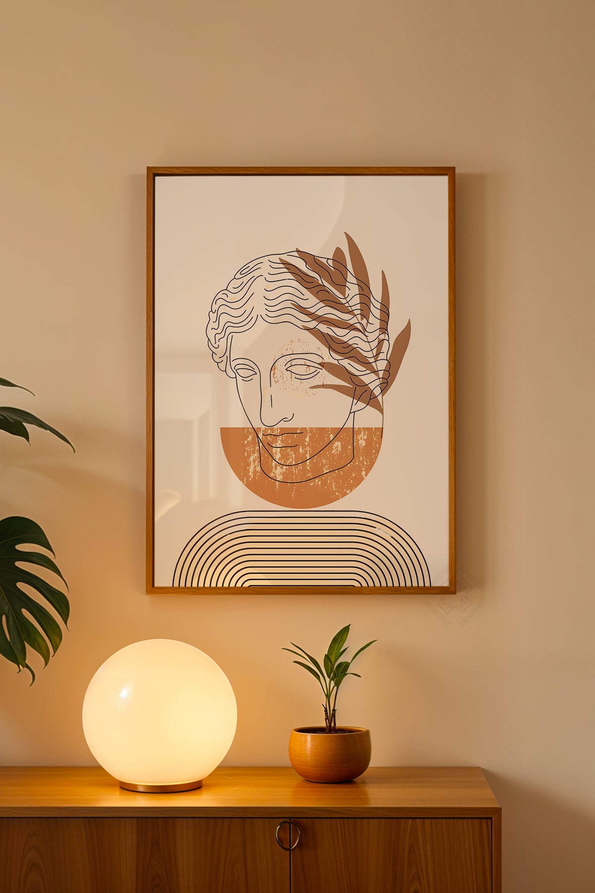 Bohemian Serisi Ahşap Çerçeveli Poster, Tablo No:31