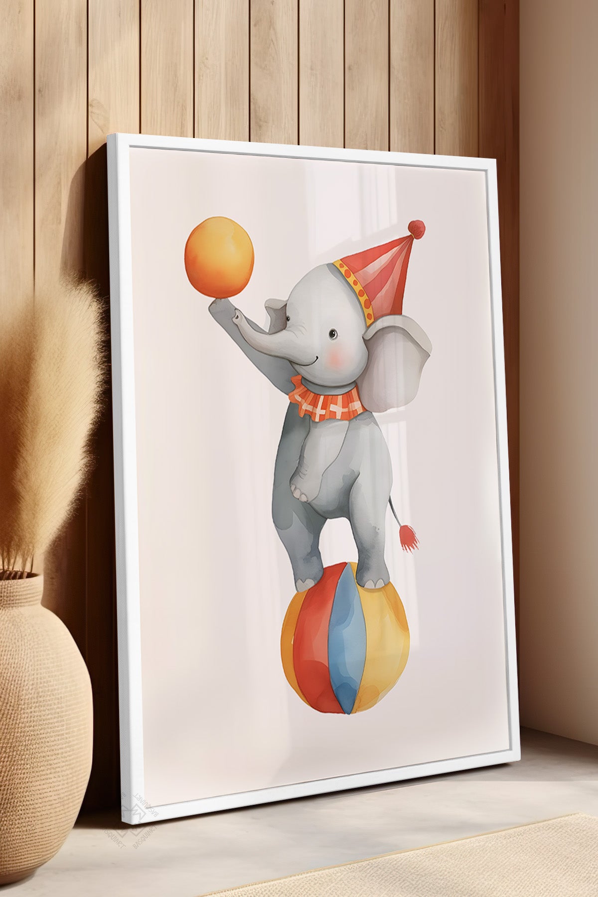 Çocuk Odası, Bebek Odası Beyaz Çerçeveli Poster, Tablo No:87