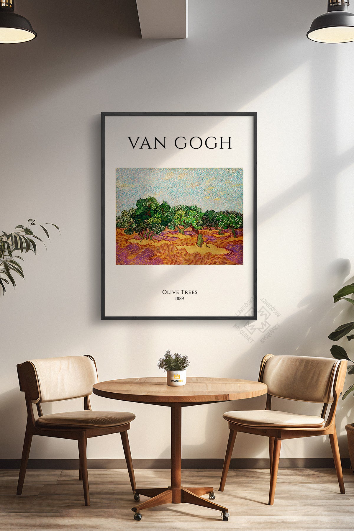 Vincent Van Gogh Serisi Siyah Çerçeveli Poster, Tablo Duvar Dekoru No:6