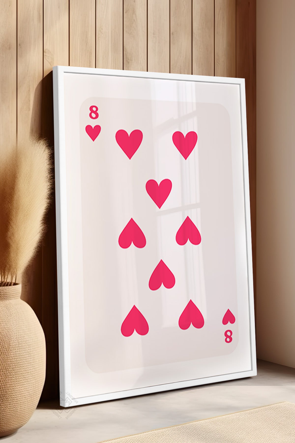 Lucky You Serisi Beyaz Çerçeveli Poster, Tablo Duvar Dekoru No:101