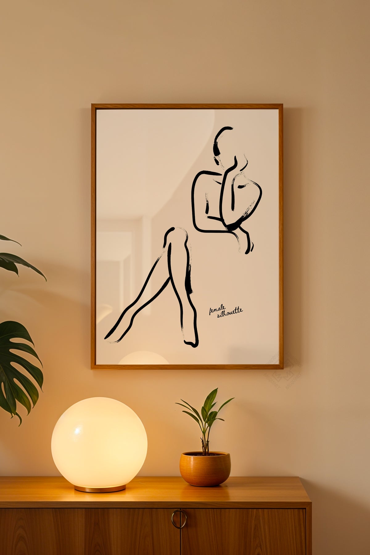 Bohemian Serisi Ahşap Çerçeveli Poster, Tablo No:90