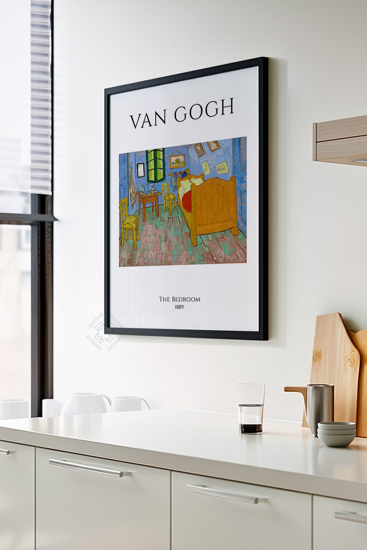 Vincent Van Gogh Serisi Siyah Çerçeveli Poster, Tablo Duvar Dekoru No:19
