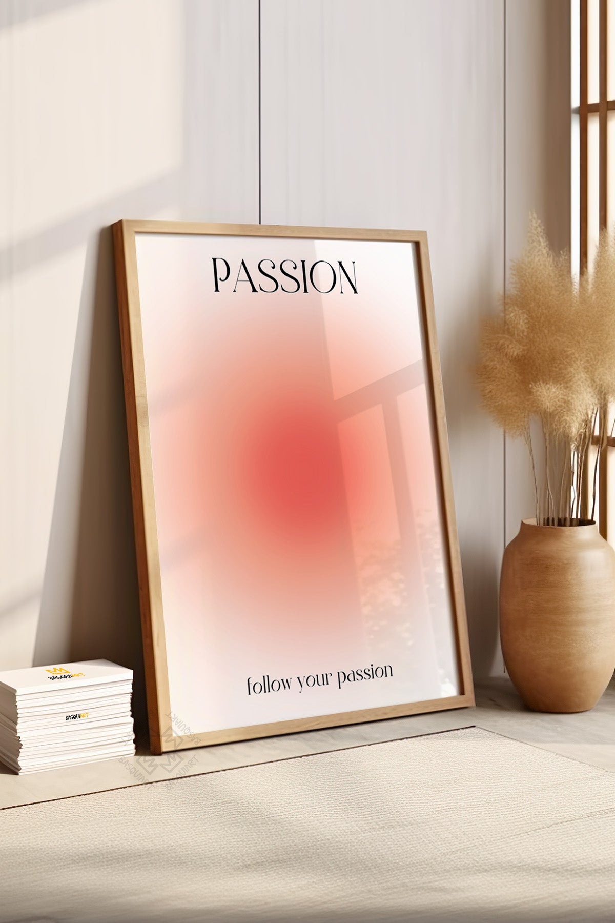Aura Serisi Ahşap Çerçeveli Poster, Tablo No:151