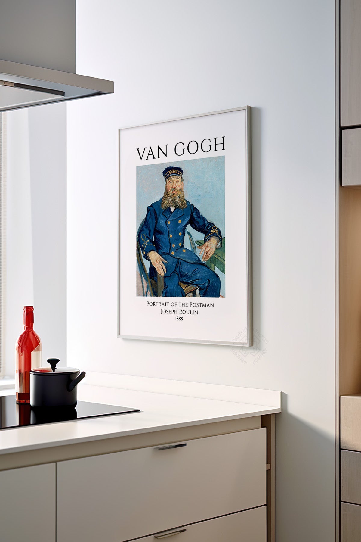 Vincent Van Gogh Serisi Beyaz Çerçeveli Poster, Tablo Duvar Dekoru No:25