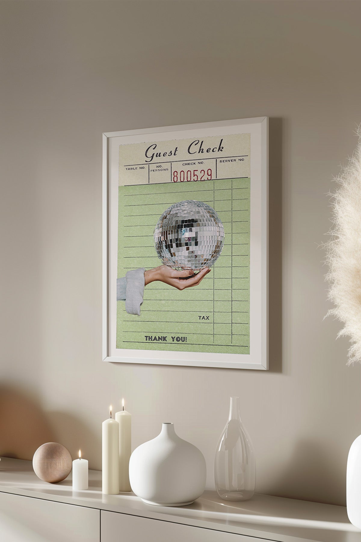 Lucky You Serisi Beyaz Çerçeveli Poster, Tablo Duvar Dekoru No:135