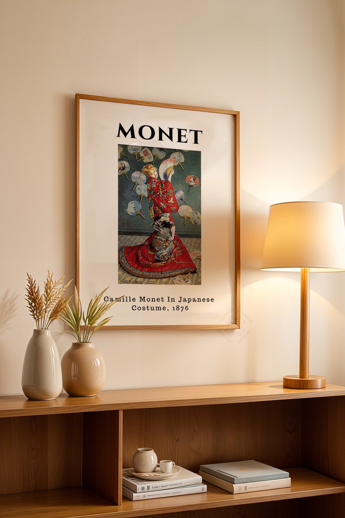 Claude Monet Serisi Ahşap Çerçeveli Poster, Tablo Duvar Dekoru No:8