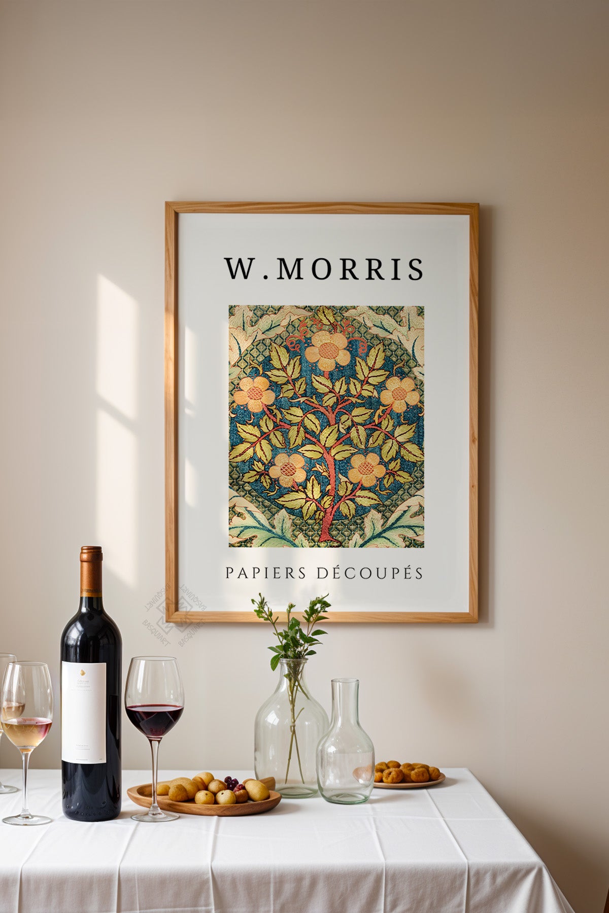 William Morris Serisi Ahşap Çerçeveli Poster, Tablo Duvar Dekoru No:20