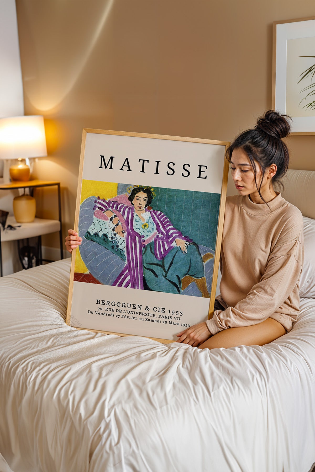 Henri Matisse Serisi Ahşap Çerçeveli Poster, Tablo Duvar Dekoru No:3