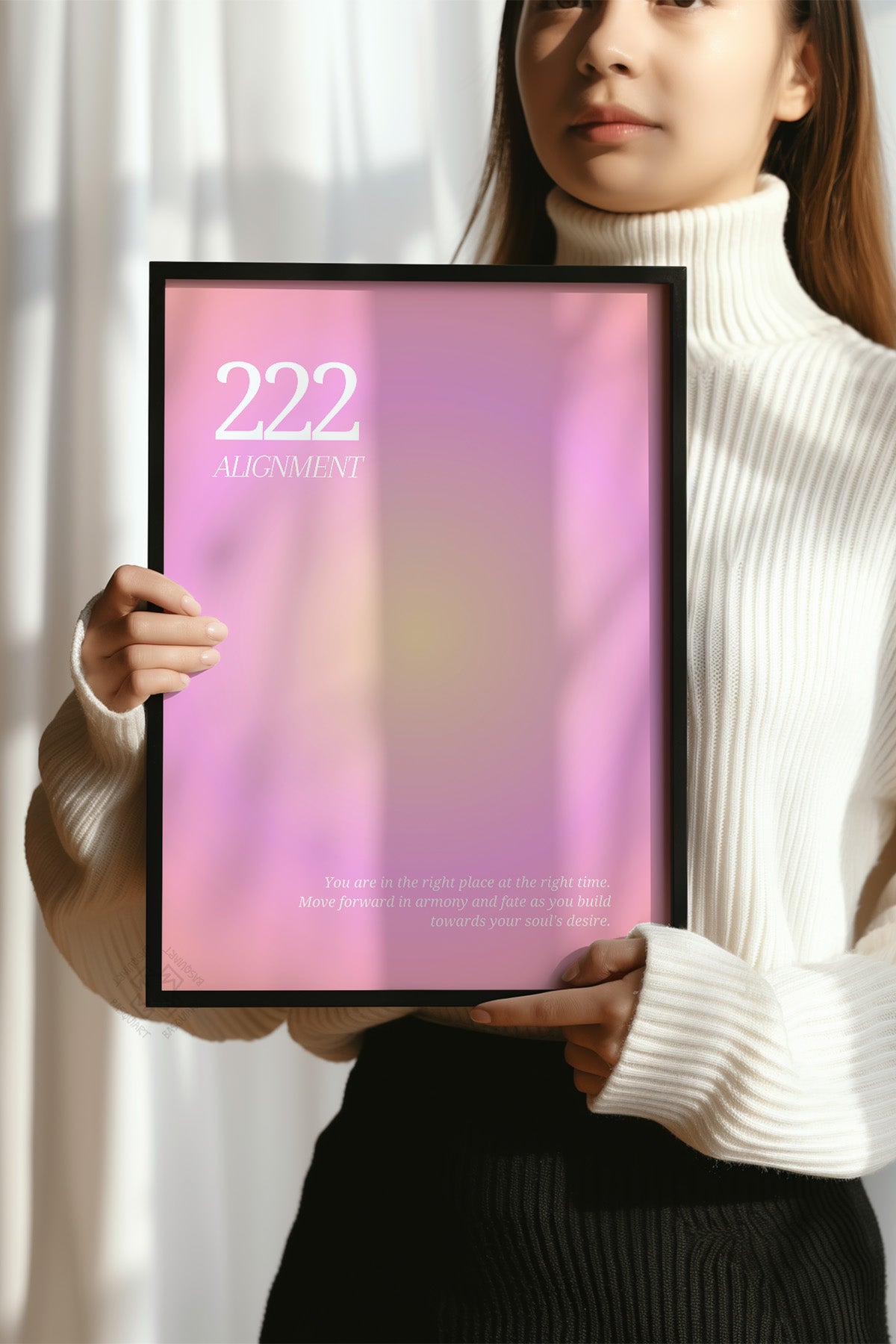 Aura Serisi Siyah Çerçeveli Poster, Tablo No:164