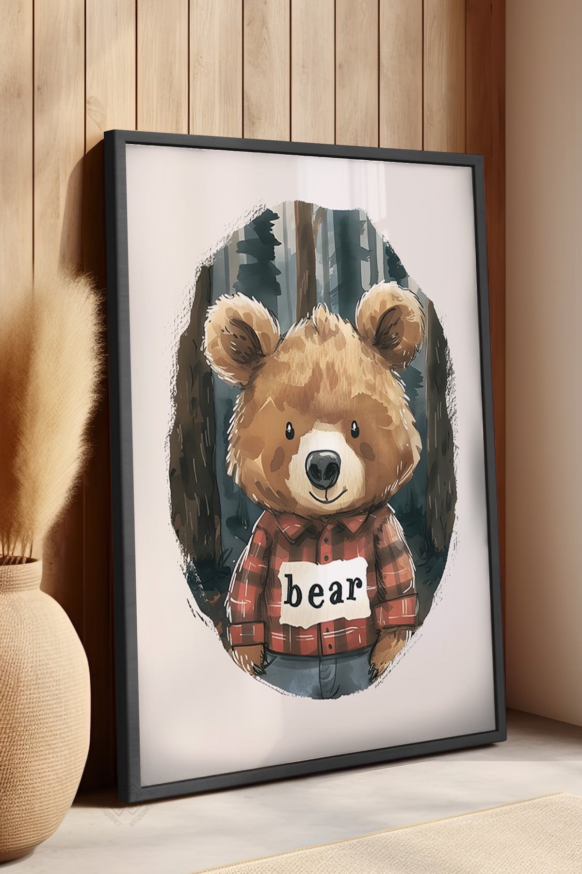 Çocuk Odası, Bebek Odası Siyah Çerçeveli Poster, Tablo No:70
