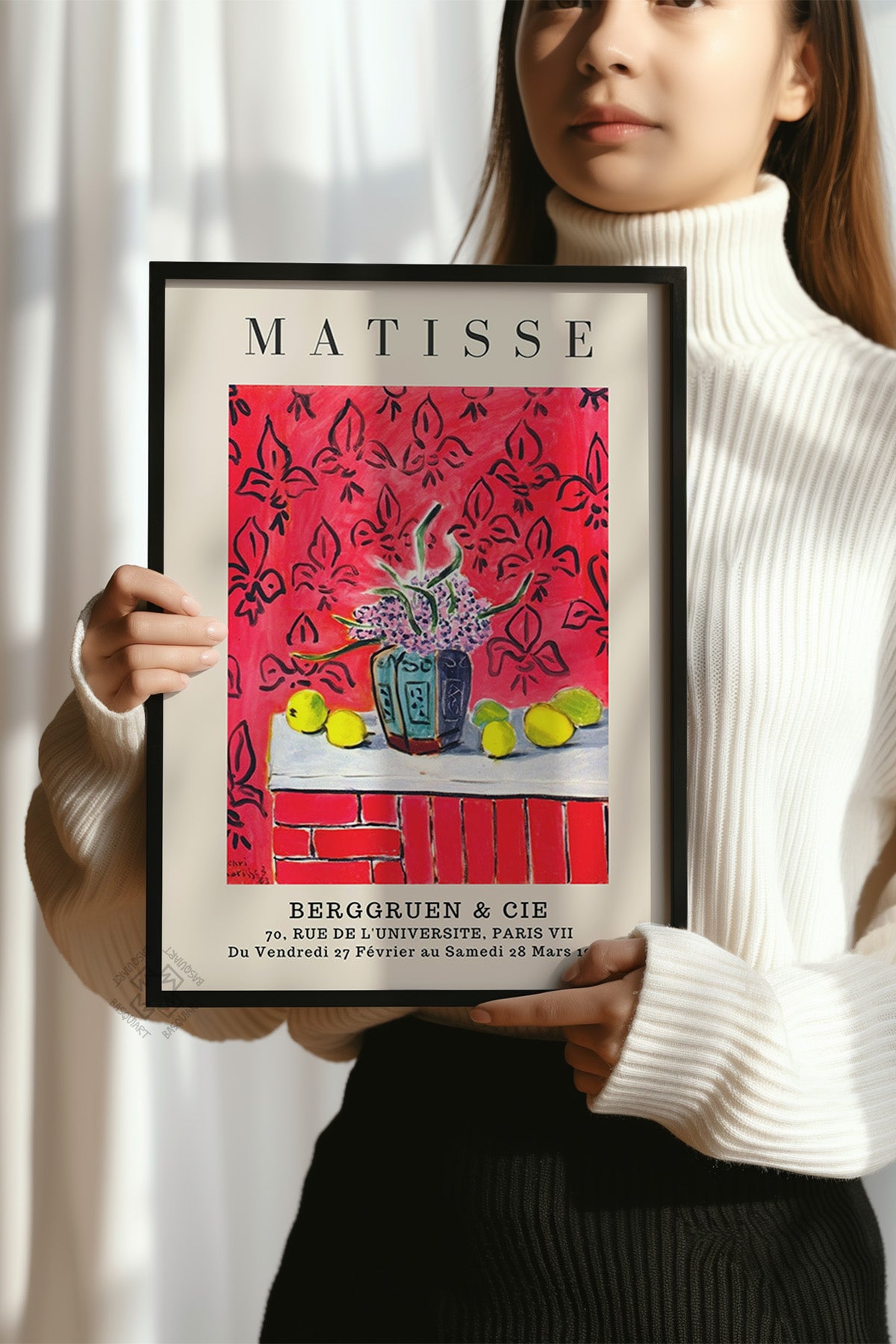 Henri Matisse Serisi Siyah Çerçeveli Poster, Tablo Duvar Dekoru No:11