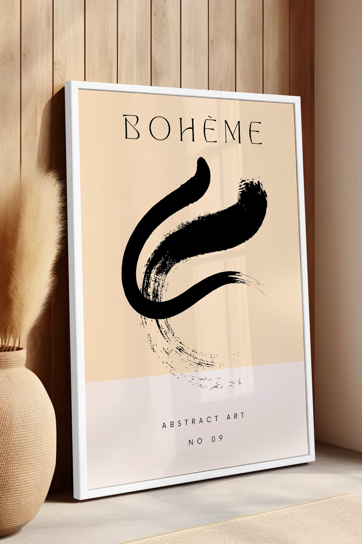 Bohemian Serisi Beyaz Çerçeveli Poster, Tablo No:133