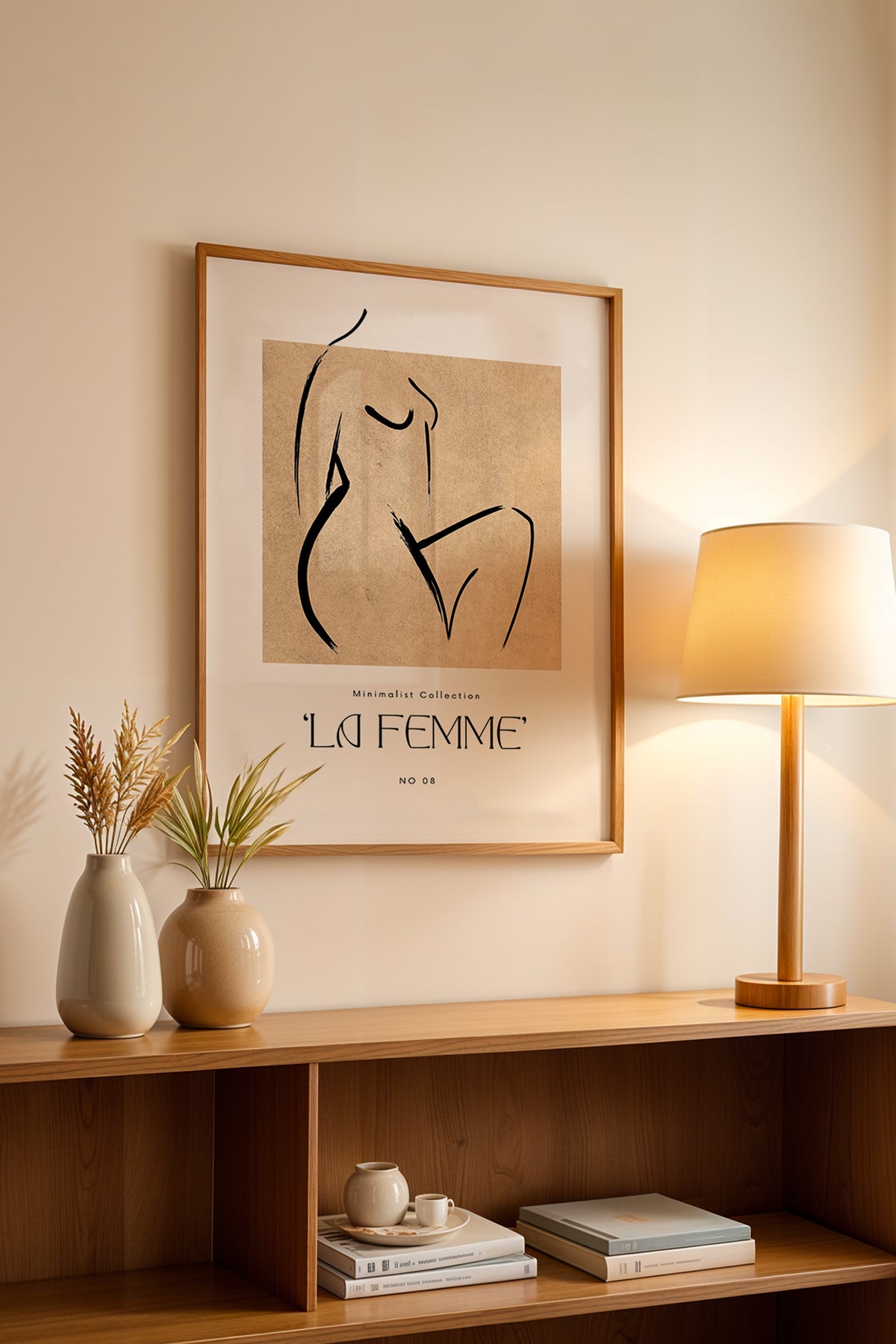 Bohemian Serisi Ahşap Çerçeveli Poster, Tablo No:91