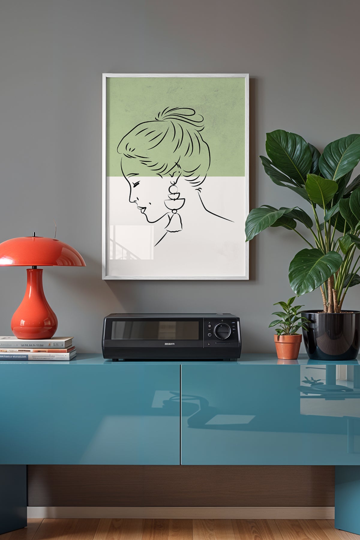 Bohemian Serisi Beyaz Çerçeveli Poster, Tablo No:52