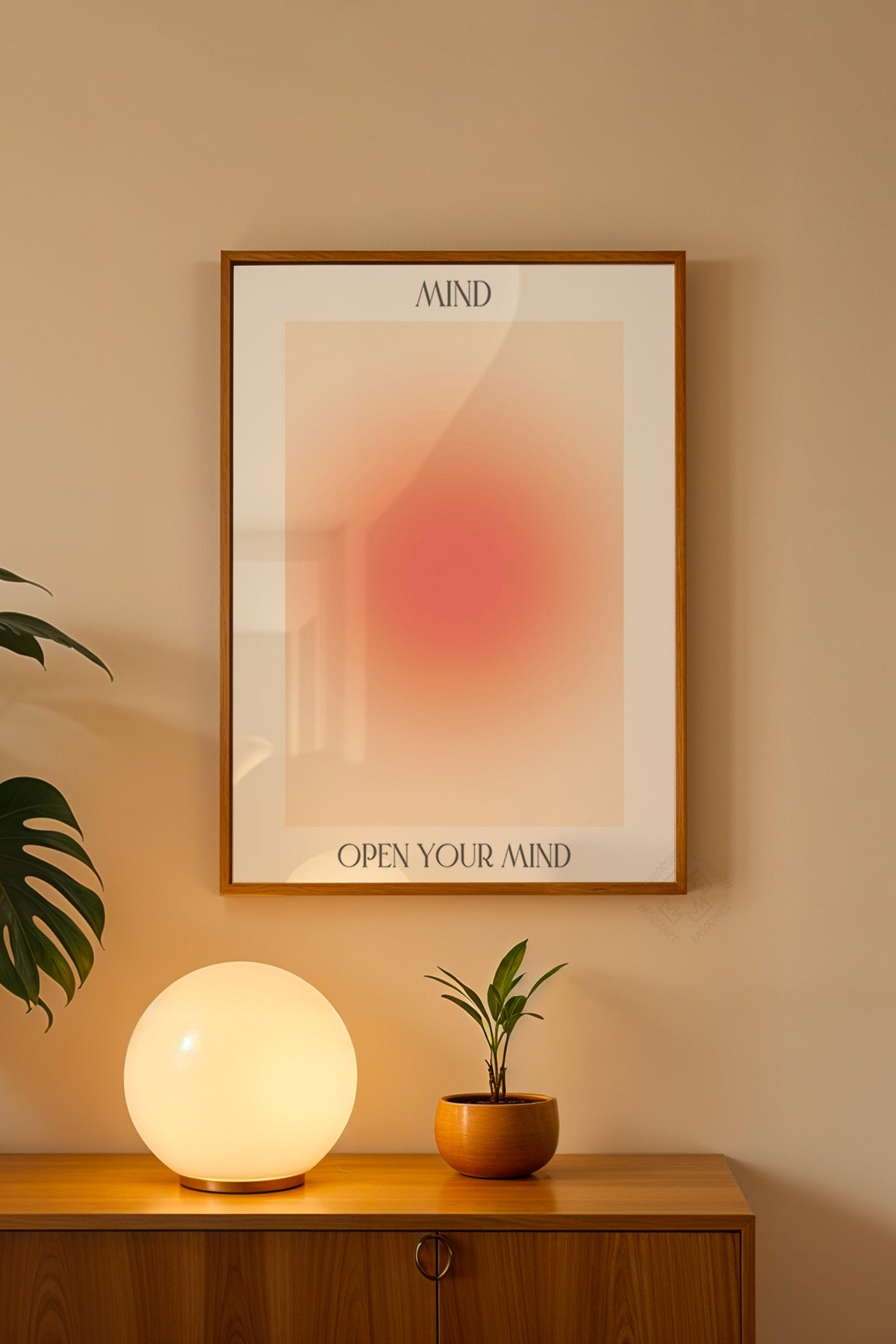 Aura Serisi Ahşap Çerçeveli Poster, Tablo No:143