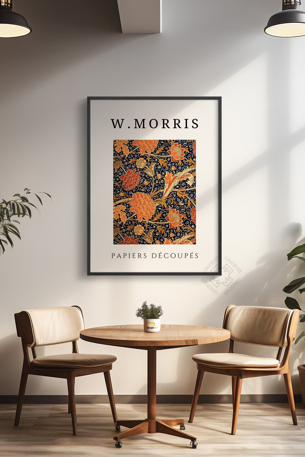 William Morris Serisi Siyah Çerçeveli Poster, Tablo Duvar Dekoru No:16
