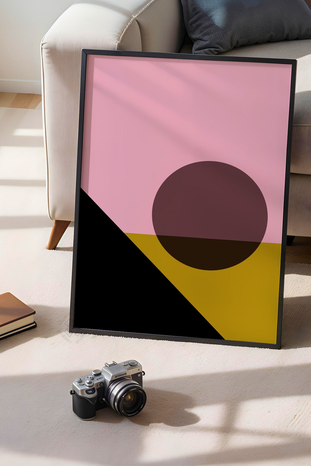 Bauhaus Serisi Siyah Çerçeveli Poster, Tablo No:76