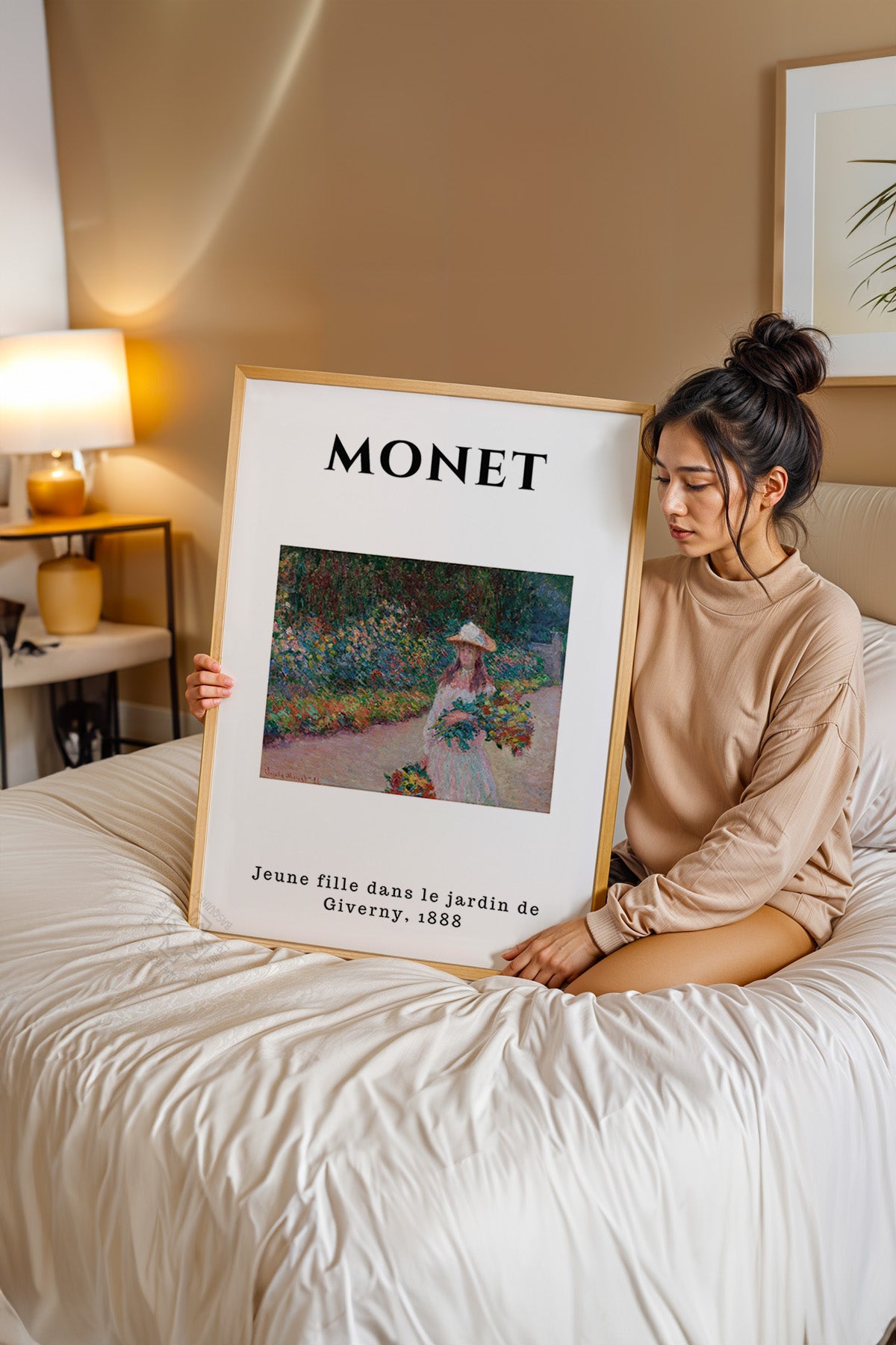 Claude Monet Serisi Ahşap Çerçeveli Poster, Tablo Duvar Dekoru No:2