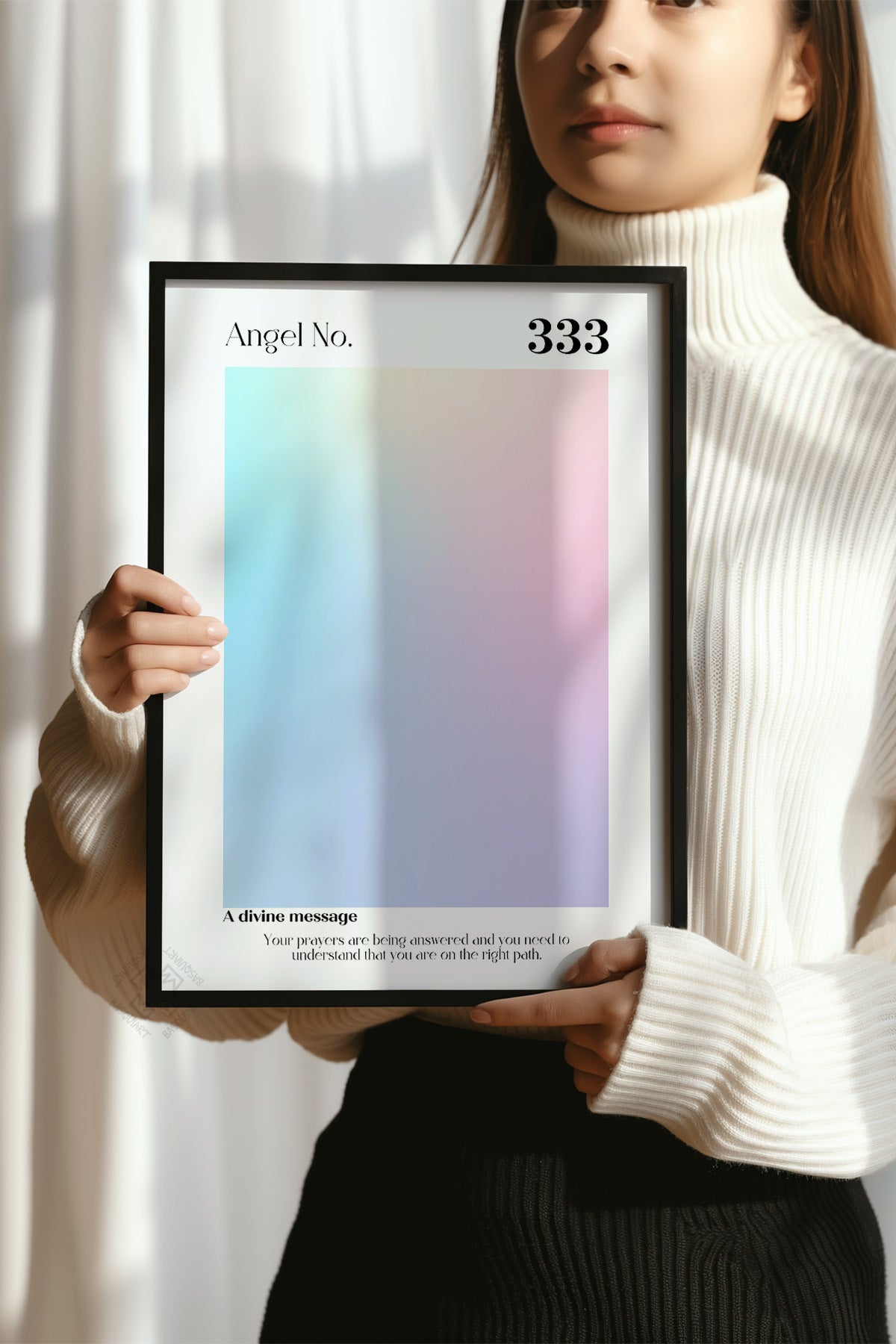 Aura Serisi Siyah Çerçeveli Poster, Tablo No:69