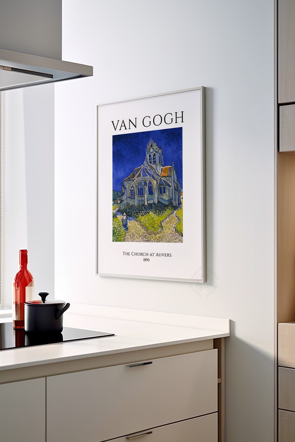 Vincent Van Gogh Serisi Beyaz Çerçeveli Poster, Tablo Duvar Dekoru No:12