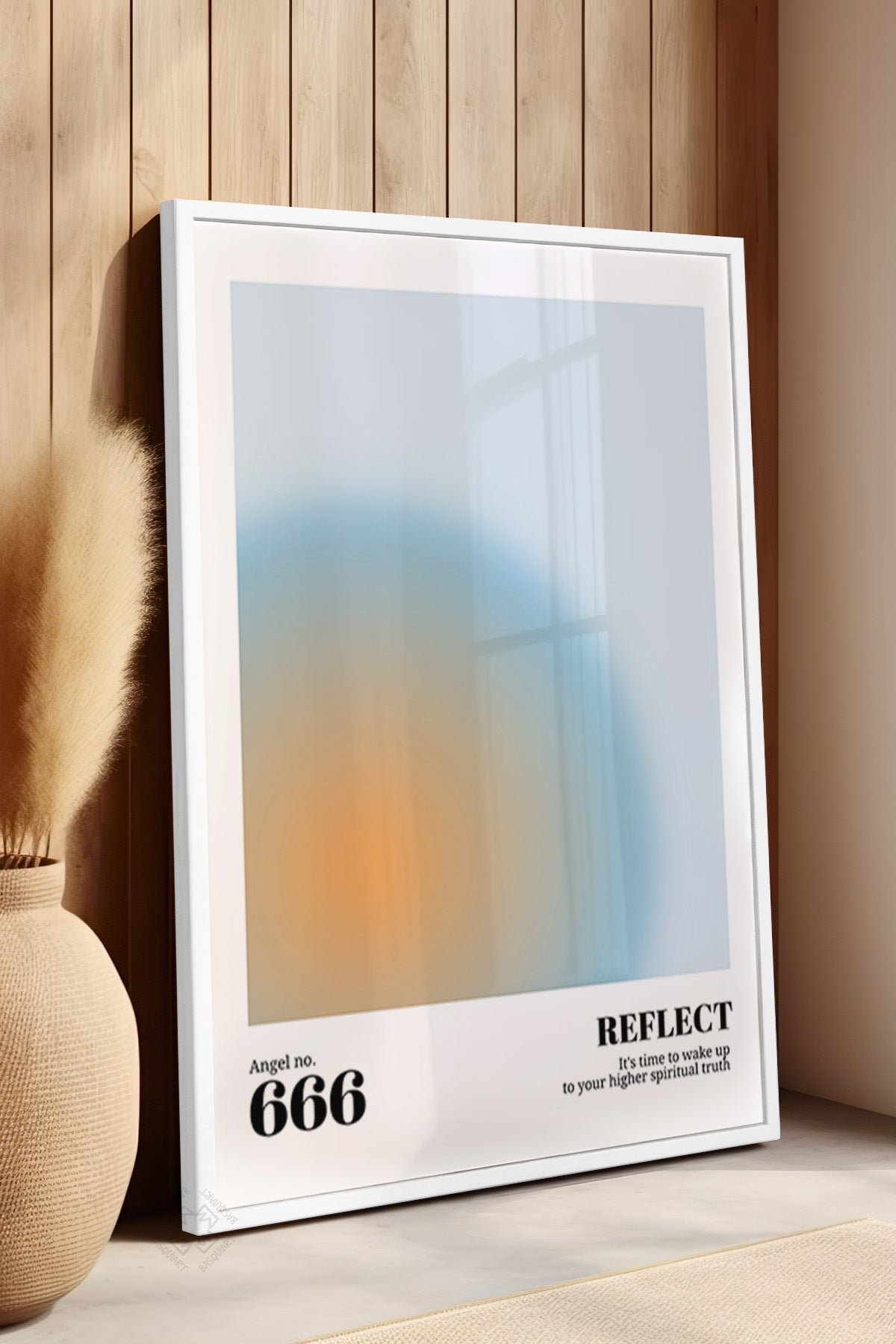 Aura Serisi Beyaz Çerçeveli Poster, Tablo No:3