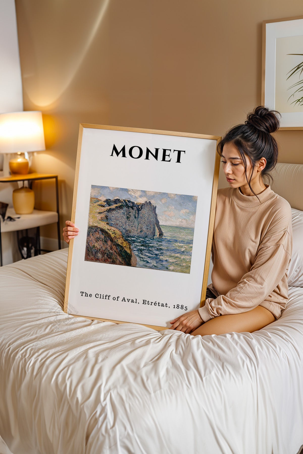 Claude Monet Serisi Ahşap Çerçeveli Poster, Tablo Duvar Dekoru No:19