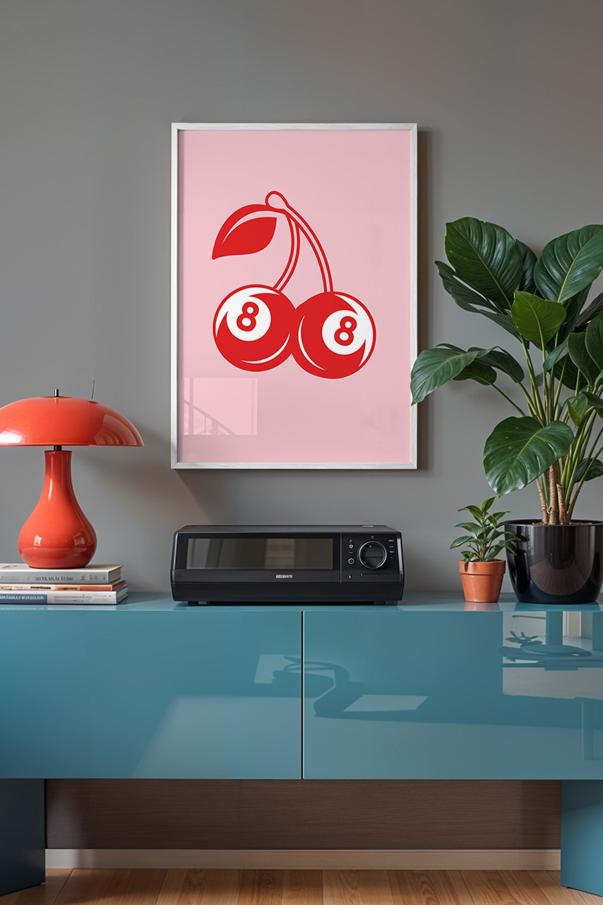 Lucky You Serisi Beyaz Çerçeveli Poster, Tablo Duvar Dekoru No:81