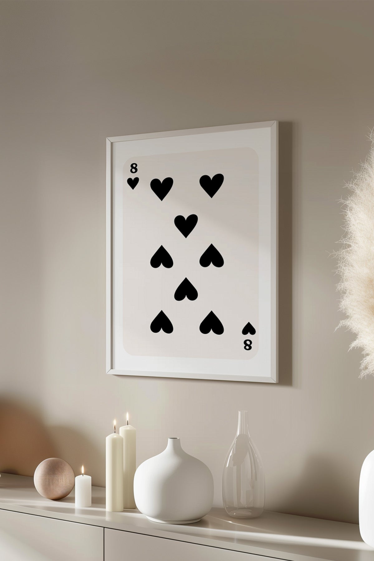Lucky You Serisi Beyaz Çerçeveli Poster, Tablo Duvar Dekoru No:122