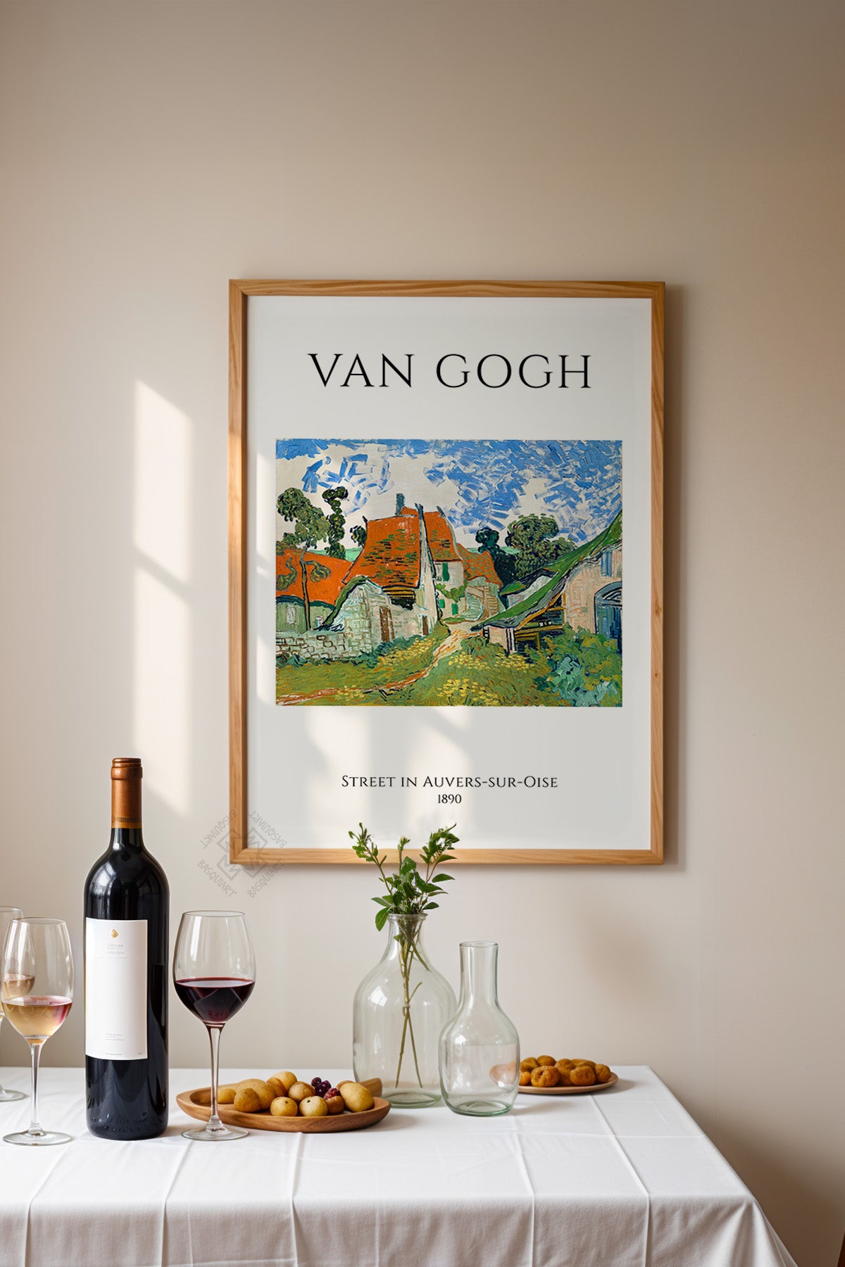Vincent Van Gogh Serisi Ahşap Çerçeveli Poster, Tablo Duvar Dekoru No:18