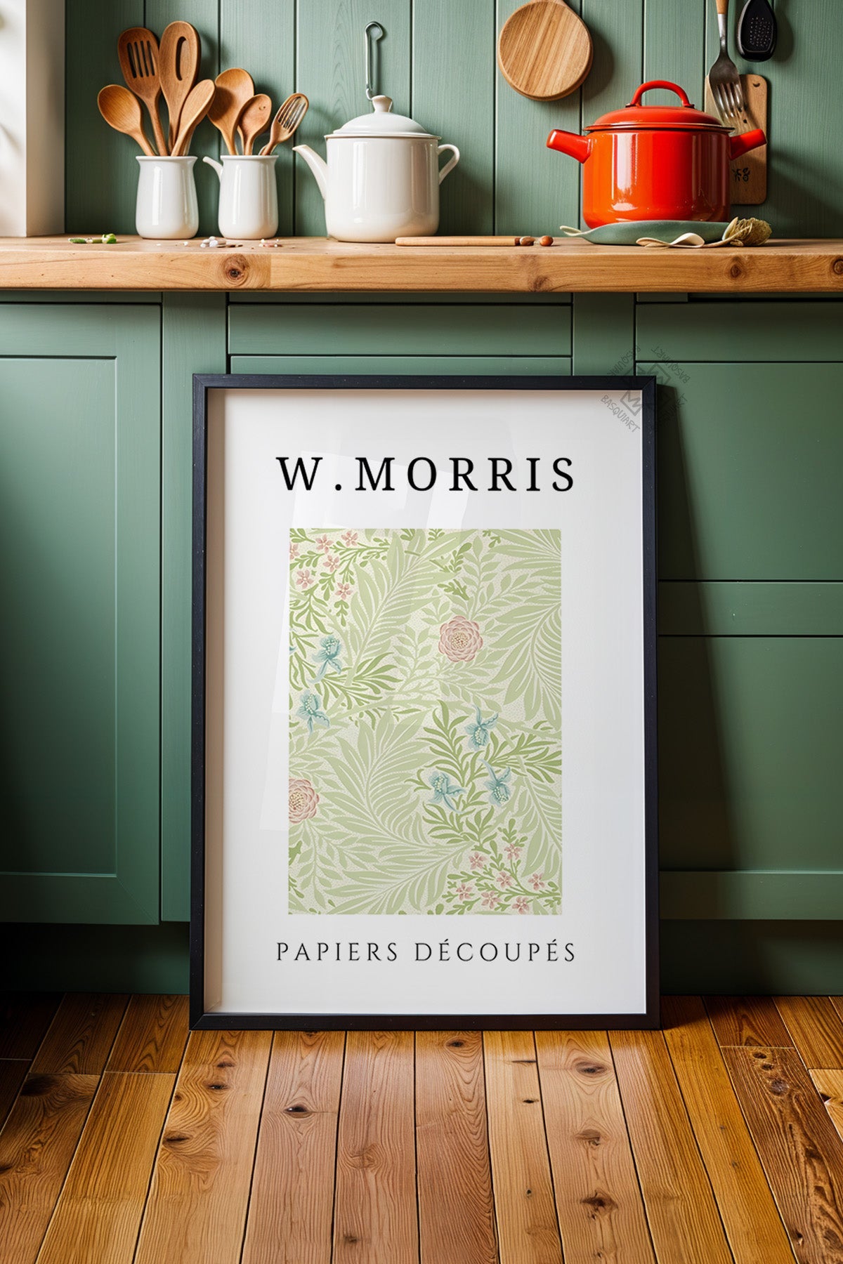 William Morris Serisi Siyah Çerçeveli Poster, Tablo Duvar Dekoru No:23