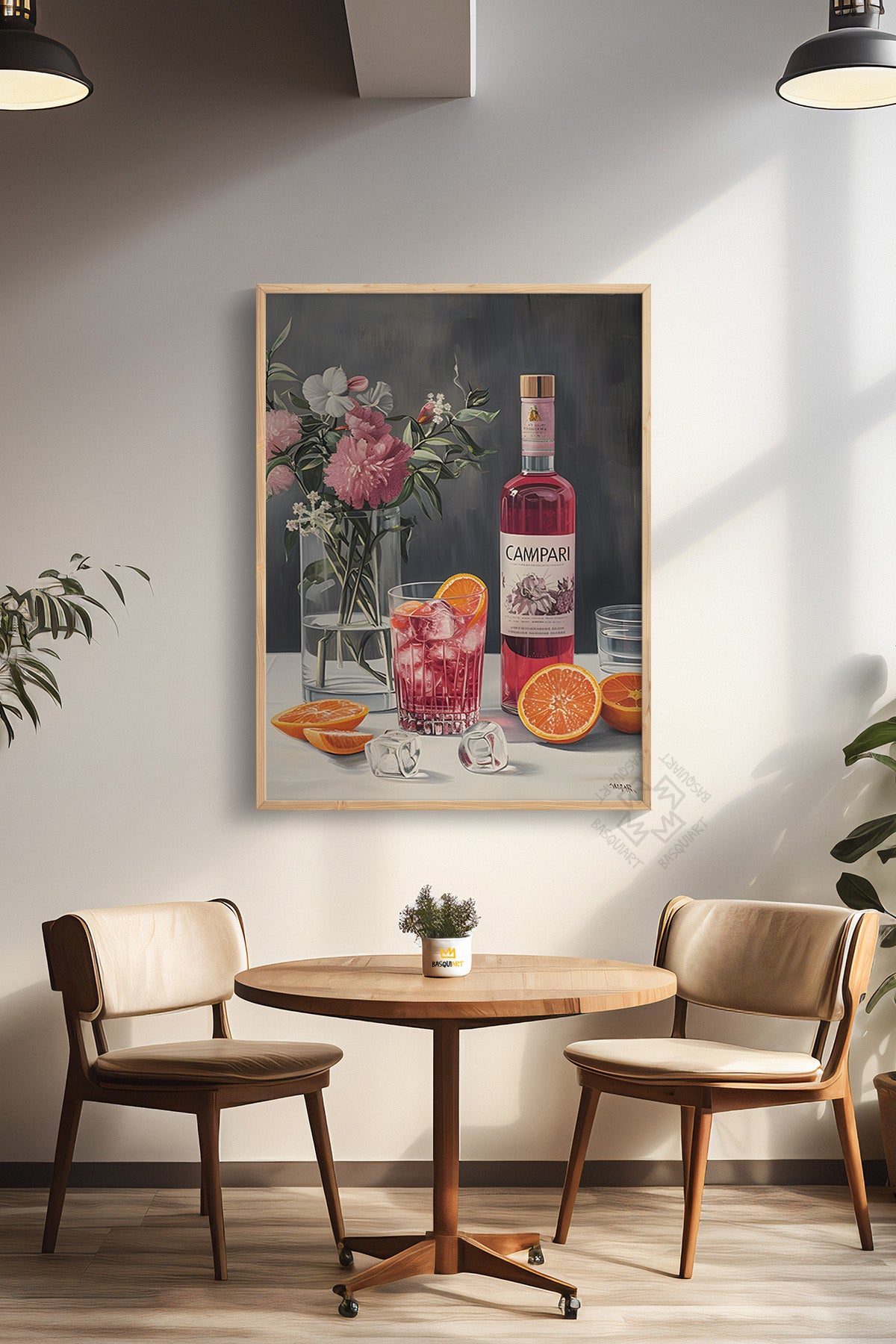 Kokteyl Serisi Ahşap Çerçeveli Poster, Tablo, Cafe, Restoran, Mutfak Duvar Dekoru No:59