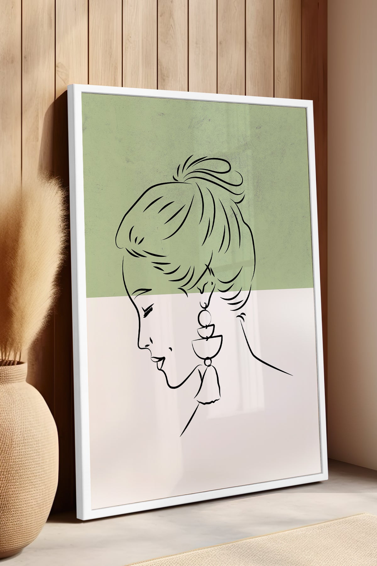 Bohemian Serisi Beyaz Çerçeveli Poster, Tablo No:52