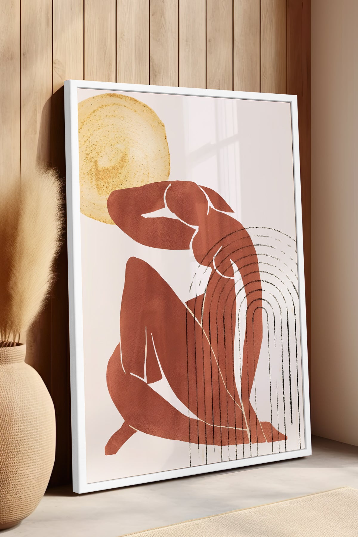 Bohemian Serisi Beyaz Çerçeveli Poster, Tablo No:24