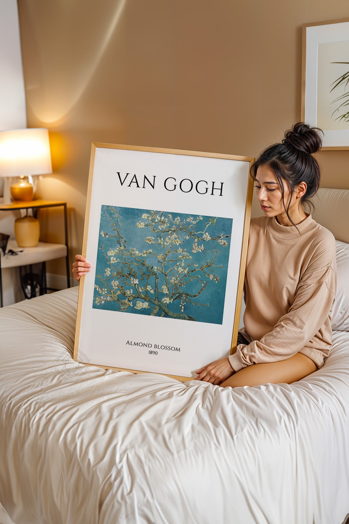 Vincent Van Gogh Serisi Ahşap Çerçeveli Poster, Tablo Duvar Dekoru No:20