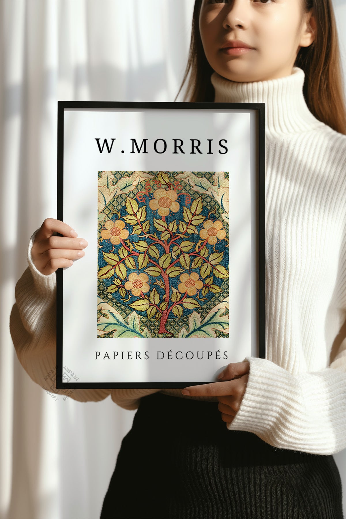 William Morris Serisi Siyah Çerçeveli Poster, Tablo Duvar Dekoru No:20