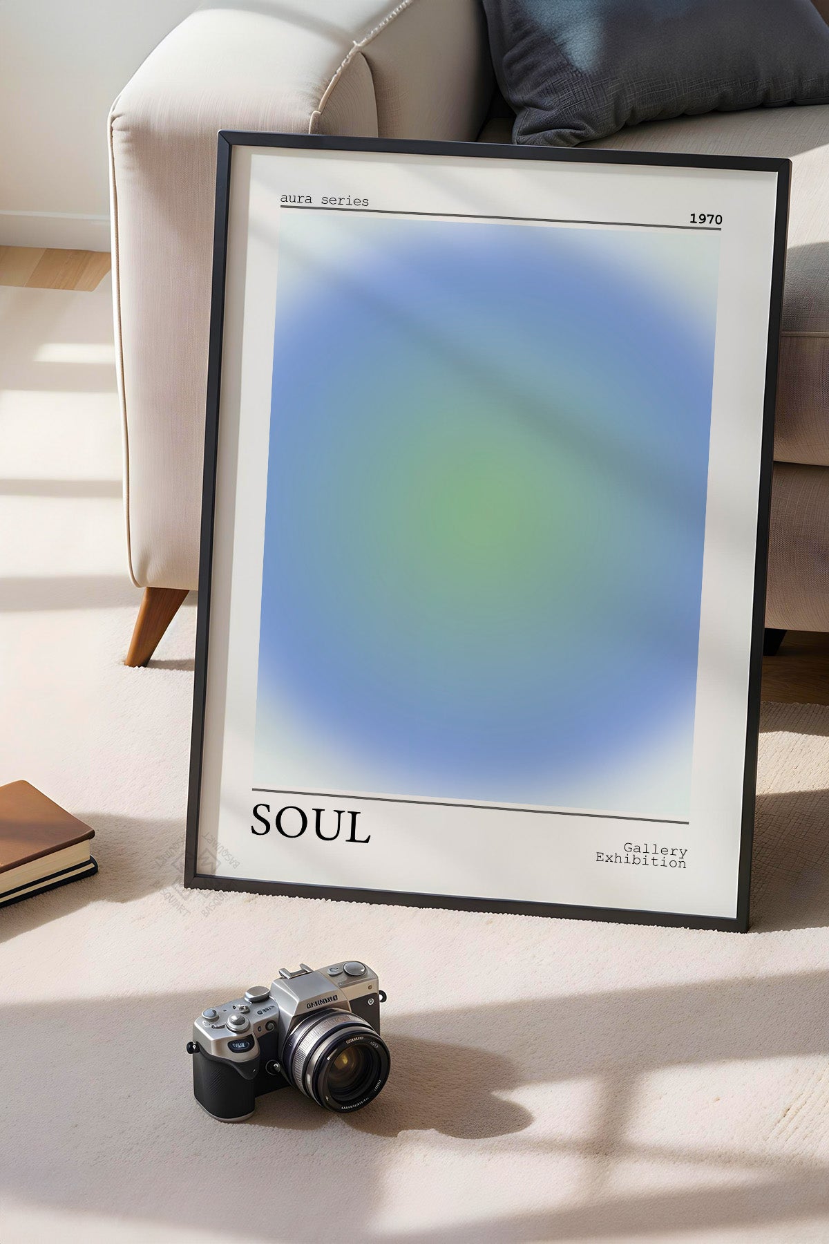 Aura Serisi Siyah Çerçeveli Poster, Tablo No:62